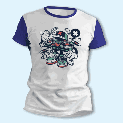 Remeras Disk Jockey - Dibujo Animado Divertido - Envío a todo el País - 0348