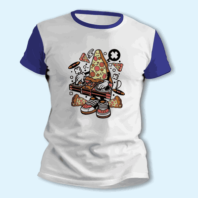 Remeras con Pizza - Caricatura de Disc Jockey - Envío a todo el País - 0622