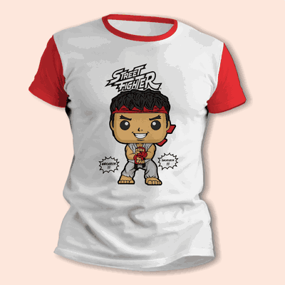 Remeras Gamer de Street Fighter - Ryu - Envío a todo el País - 7328