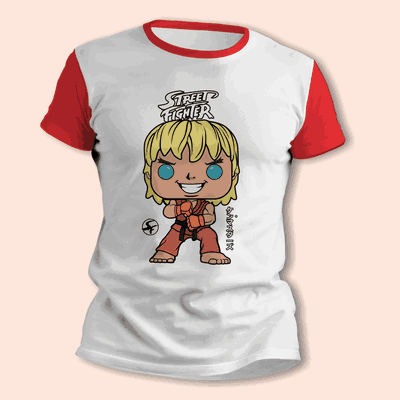 Remeras Gamer con Street Fighter - Ken - Envío a todo el País - 7652