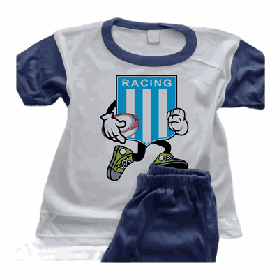 Pijamas de Rugby con Escudo Racing Club  - Infantiles y Adultos - 9010
