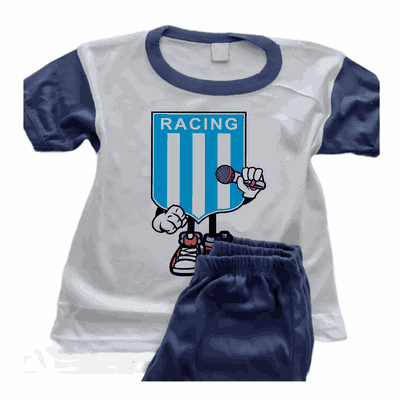 Pijamas Rockero con Escudo Racing Club  - Infantiles y Adultos - 9037