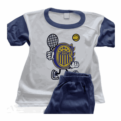 Pijamas de Tenis con Escudo Rosario Central  - Infantiles y Adultos - 9008
