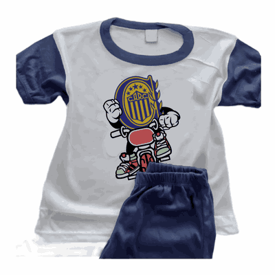Pijamas de Ciclismo con Escudo Rosario Central  - Infantiles y Adultos - 9014