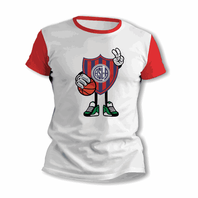 Remeras de Basquet con Escudo San Lorenzo - Envío a todo el País - 9011