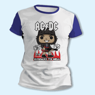 Remeras Divertidas de Angus Young - AC/DC - Envío a todo el País - 7002