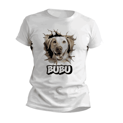 Remeras Perrito Labrador Personalizando su Nombre - 6410