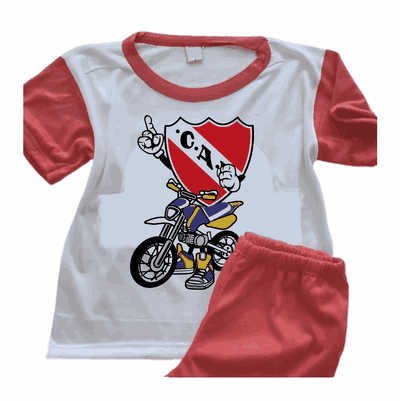 Pijamas de Motocross con Escudo Independiente  - Infantiles y Adultos - 9015