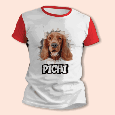 Remeras de Cachorro Cocker Personalizando su Nombre - 6412