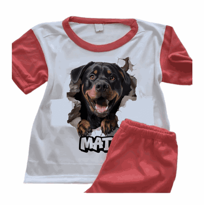 Pijamas de Perro Rottweiller Personalizando su Nombre - 6416