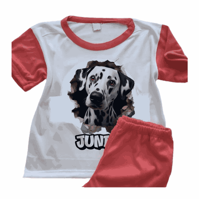 Pijamas de Perro Dálmata Personalizando su Nombre - 6418