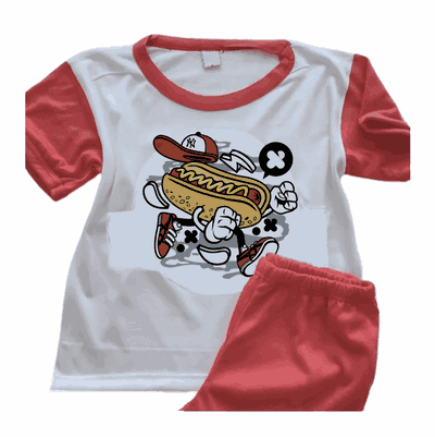 Pijamas con Hot Dog - Caricatura Divertida - Infantiles y Adultos - 0196