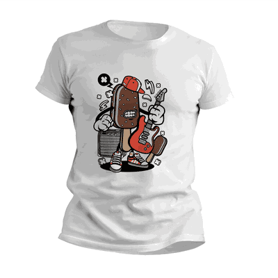 Remeras Rockeras con Caricatura de Helado - Diseños Originales - 0409