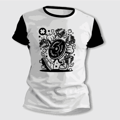 Remeras Fisicoculturismo Divertido Discos de Pesas - Envío a todo el País - 0568