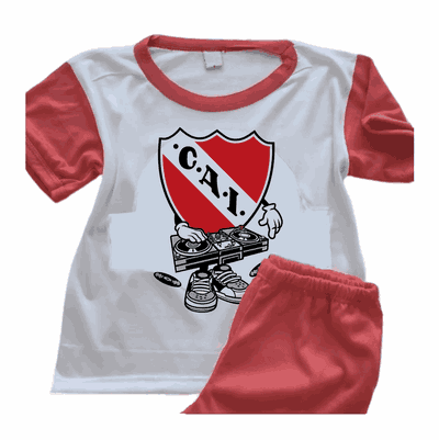 Pijamas Disc Jockey con Escudo Independiente  - Infantiles y Adultos - 9036