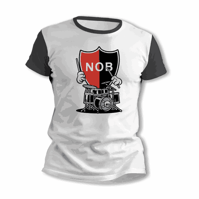 Remeras con Batería con Escudo Newells Old Boys - Envío a todo el País - 9039