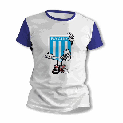 Remeras con Selfie con Escudo Racing Club - Envío a todo el País - 9038