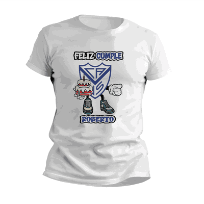 Remeras de Cumpleaños con Escudo Velez Sarsfield - Diseños Originales - 9031