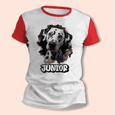 Remeras de Cachorro Dálmata Personalizando su Nombre - 6418