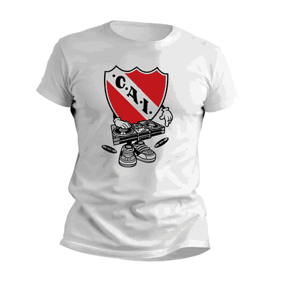 Remeras Disc Jockey con Escudo Independiente - Diseños Originales - 9036