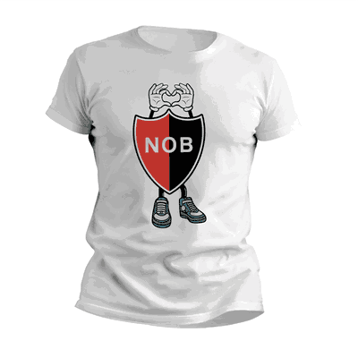 Remeras con Corazón con Escudo Newells Old Boys - Diseños Originales - 9032