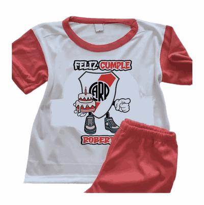 Pijamas de Cumpleaños con Escudo River Plate  - Infantiles y Adultos - 9031