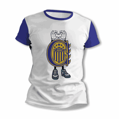 Remeras con Corazón con Escudo Rosario Central - Envío a todo el País - 9032