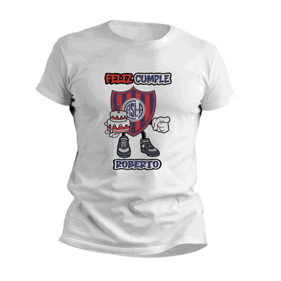 Remeras de Cumpleaños con Escudo San Lorenzo - Diseños Originales - 9031
