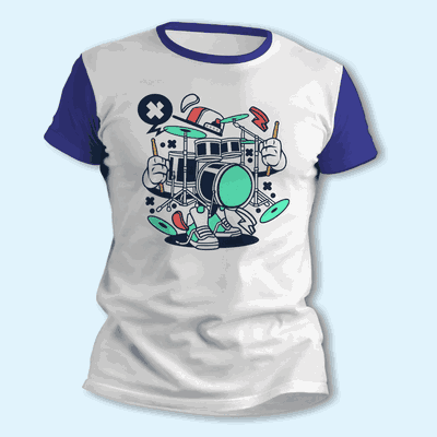 Remeras con Batería - Caricatura Original - Envío a todo el País - 0184