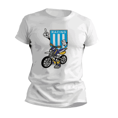 Remeras de Motocross con Escudo Racing Club - Diseños Originales - 9015