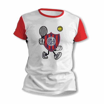 Remeras de Tenis con Escudo San Lorenzo - Envío a todo el País - 9008