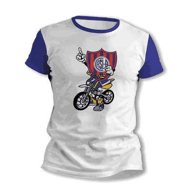 Remeras de Motocross con Escudo San Lorenzo - Envío a todo el País - 9015