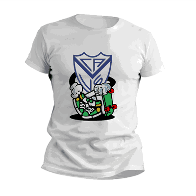 Remeras de Skater con Escudo Velez Sarsfield - Diseños Originales - 9013