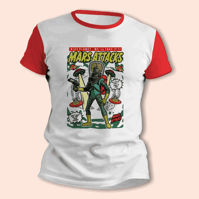 Remeras de Ciencia Ficción con Mars Attacks! - Envío a todo el País - 7047