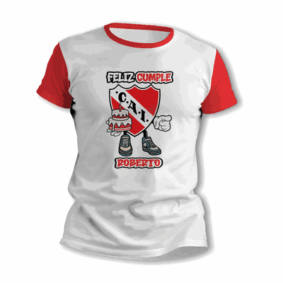 Remeras de Cumpleaños con Escudo Independiente - Envío a todo el País - 9031