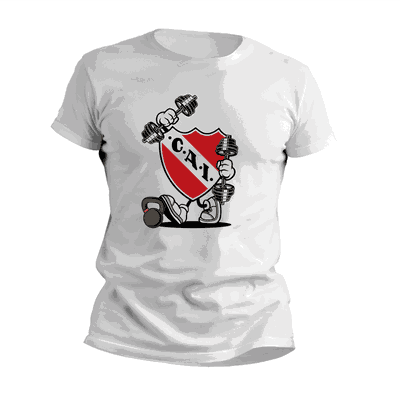Remeras de GYM con Escudo Independiente - Diseños Originales - 9033