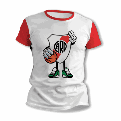Remeras Basquet con Escudo River Plate - Envío a todo el País - 9011