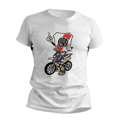 Remeras de Motocross con Escudo River Plate - Diseños Originales - 9015