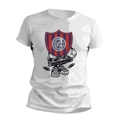Remeras Disc Jockey con Escudo San Lorenzo - Diseños Originales - 9036