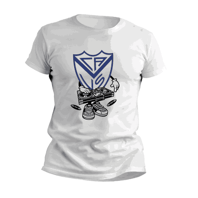 Remeras Disc Jockey con Escudo Velez Sarsfield - Diseños Originales - 9036