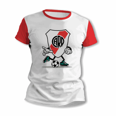 Remeras de Futbol con Escudo River Plate - Envío a todo el País - 9007