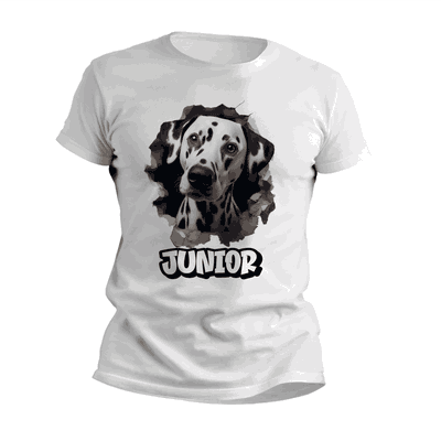 Remeras Perrito Dálmata Personalizando su Nombre - 6418