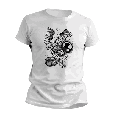 Remeras de Breakdance con Astronauta - Diseños Originales - 0982