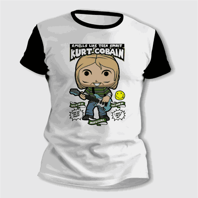 Remeras Rockeras - Kurt Cobain - Nirvana - Envío a todo el País - 7054