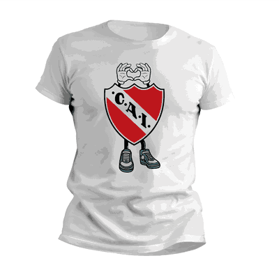 Remeras con Corazón con Escudo Independiente - Diseños Originales - 9032