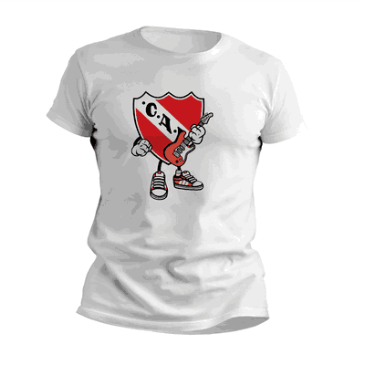 Remeras Guitarra con Escudo Independiente - Diseños Originales - 9034