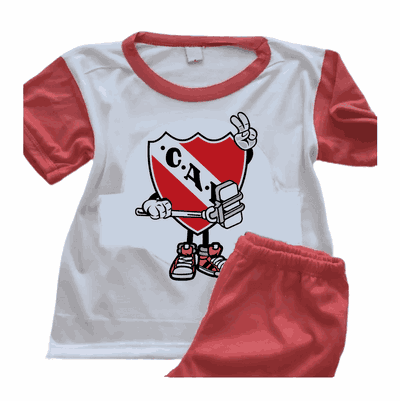 Pijamas con Selfie con Escudo Independiente  - Infantiles y Adultos - 9038