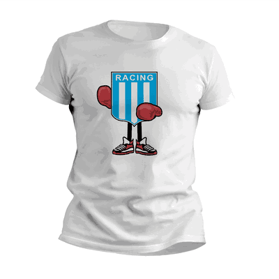 Remeras Boxeo con Escudo Racing Club - Diseños Originales - 9012