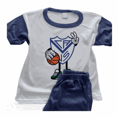 Pijamas de Basquet con Escudo Velez Sarsfield  - Infantiles y Adultos - 9011