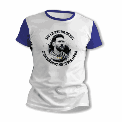 Remeras de la Selección Nacional con Frase de Messi - 6861